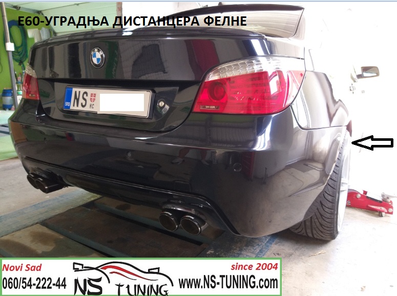 bmw e60 distancer felne 20mm 5x120 sraf produzeni 12x1.5 sigurnosni srafovi novi sad ugradnja